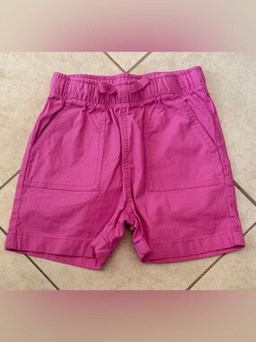 Hanna Andersson Girls Fuchsia Pull-On Shorts